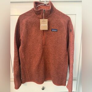 Patagonia Women’s Zip-Up Sweater in Rust